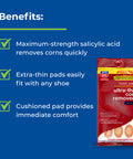 Rite Aid Foot Care Maximum Strength Ultra-Thin Corn Removers - 18 Pads/ 18 Medicated Patches With Salicylic Acid 40% | Corn Remov