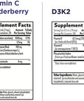 Quicksilver Scientific Immune Support Duo with Liposomal Vitamin C + Elderberry Supplement (3.38 oz) + NanoEmulsified D3K2 Supplement (1.7 oz) - Immune/Cardiovascular/Bone + Mood Support (2 Products)