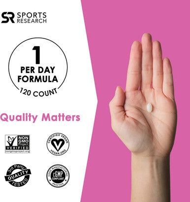 Sports Research Extra Strength Vegan Biotin Vitamin B Supplement with Organic Coconut Oil Supports Keratin for Healthier Hair Nails Great for Women Men 10000mcg 120 Veggie Softgel Capsules
