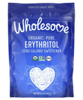 Wholesome Sweeteners 12-Ounce Organic Erythritol Sweetener, Zero Calorie Sweetener, Keto Friendly, Non GMO, Gluten Free & Vegan Sweetener, 8 Pack