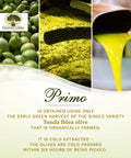 Frantoi Cutrera Primo Cold Extracted Italian Extra Virgin Olive Oil Cold Pressed, Polyphenol Rich Olive Oil, Authentic Certified DOP Sicilian EVOO Imported From Italy, 25.4 fl oz (Pack of 1)