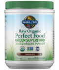 Garden of Life - Perfect Food Raw Super Green Formula Chocolate Cacao 11.9 Oz. 116527