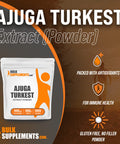 BulkSupplements Ajuga Turkest Extract Powder - Herbal Supplement Powder - Pure, - 500mg , 1000 Servings (500 Grams - 1.1 lbs)