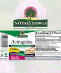 Nature'S Answer Organic Astragalus Root Fluid Extract 1 Oz - Low Alcohol Non GMO Gluten Vegan Immune & Cardiovascular Support Stress Relief Made in USA 1 Fluid Ounce