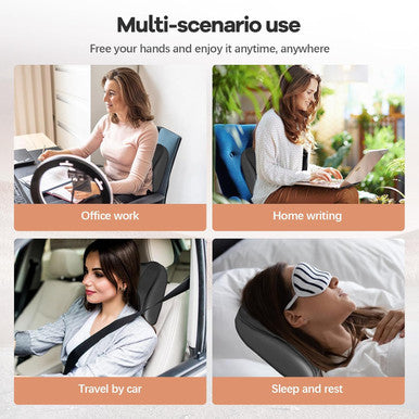 Neck And Back Massager With Heat - Cordless Rechargeable 4D Kneading Deep Tissue Massage Pillow, Neck Massager For Pain Relief Deep Tissue Ideal For Home, Office And Car