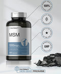 MSM Supplement Capsules | 1000mg | 250 Count | Non-GMO and Gluten Free Formula | Methylsulfonylmethane | by Horbaach