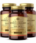 Solgar Methylcobalamin (Vitamin B12) 5000 Mcg - 60 Nuggets Pack Of 3 - Supports Energy Metabolism - Vitamin B - Non-Gmo Vegan Gluten Free - 180 Total Servings
