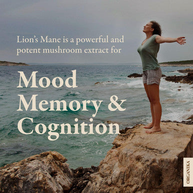 Organika Lion'S Mane - Ultra Strength Organic Mushroom Extract - 2800Mg - Nootrophic, Natural Support For Memory, Mood, Neuroprotection And Cognition - 120Vcaps, 120 Day Supply
