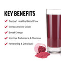 Force Factor Total Beets Drink Mix Superfood Powder with Nitrates to Support Circulation Nitric Oxide Energy Endurance and Stamina Cardiovascular Heart Health Supplement 60 Servings 2-Pack