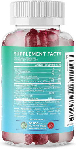 MAV Nutrition Collagen Gummies Prebiotic Probiotic Gummies Bundle