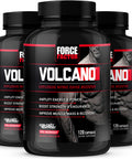 Force Factor Volcano Pre Workout Nitric Oxide Booster Supplement for Men with Creatine and L-Citrulline to Help Boost Nitric Oxide, Energy, Build Muscle & Improve Flow, 360 Capsules