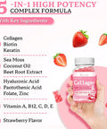 2 Pack Collagen Gummies For Women Men, Sugar Protein Collagen Gummies, 2500Mg Hydrolyzed Collagen Peptide Type I Ii Iii V X With Biotin Vitamin C A B D E For Skin Hair Nails Joint Muscle