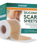 Medical Grade Silicone Scar Sheets, Silicone Scar Tape (1.6 X 120 ), Professional Scar Removal Treatment, Reusable Silicone Scar Strip For Keloid, C-Section, Surgery, Burns, Acne Etc