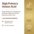 Solgar Reduced L-Glutathione 250 Mg 60 Vegetable Capsules - Antioxidant Support - Free Form Amino Acids - Non-Gmo Vegan Gluten Free Dairy Free Kosher - 60 Servings
