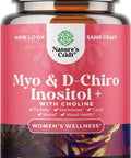 Myo-Inositol & D-Chiro Inositol Capsules - Choline Inositol Supplement for Cycle and Fertility Support - Womens Hormone Balance Supplement with Myo & D-chiro Inositol plus Choline Bitartrate