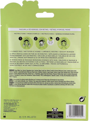 Oh K Retinol Hydrogel Facial Sheet Mask, Anti Ageing and Firming, Contains Retinol and Vitamin A, Vegan and Cruelty Free, 42g