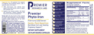 Premier Phyto-Iron, 120 Capsules