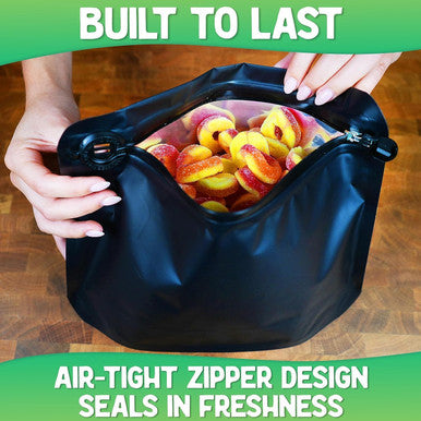Xprs Nutra Exit Bags Measuring 12x9x3 - Premium Squeeze to Open Resealable Black Zip-Locking Exit Bag - Airtight Pouch Giant Ziplock Bags for Storage The Exit Ziplock Mylar Pouch (250 Pack)