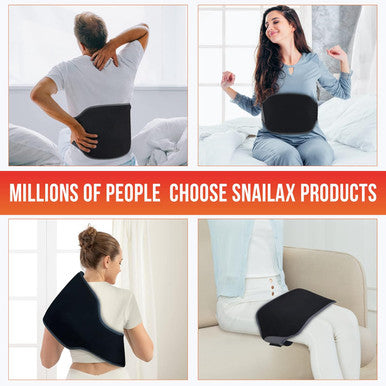 Snailax Heating Pad For Back Pain, Large Heating Pad For Cramps, 6 Heat Setting & 10 Timer Settings, 3 Vibration Modes, Heated Pad With Adjustable Strap, Lower Back Massager, Gifts For Mom, Dad
