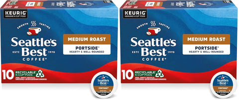 Seattle's Best Coffee Portside Blend (Previously Signature Blend No. 3) Medium Roast Single Cup Coffee, 10 ct