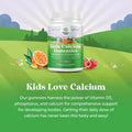 Natures Craft Delicious Kids Calcium Gummies - Toddler Vitamin D and Calcium Gummies for Children - Kids Vitamin Gummies with Calcium and Vitamin D for Muscle Bone and Teeth Development - Kosher Childrens Gummies