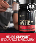 Optimum Nutrition Gold Standard 100% Whey Protein Powder Vanilla Ice Cream 2 Pound