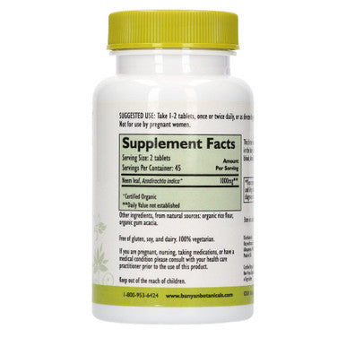 BAYNAN Neem, Organic 90 tabs