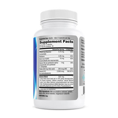 Focus Factor PRO MAX Nootropic, 60ct ÃƒÂ¢Ã¢â€šÂ¬Ã¢â‚¬Å“ Brain Supplement for Memory, Concentration, Focus & Energy ÃƒÂ¢Ã¢â€šÂ¬Ã¢â‚¬Å“ Ginkgo Biloba, Lions Mane, Bacopa Monnieri Capsules, for Brain Health & Cognitive Support, White