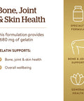 Solgar Gelatin 1680 Mg 250 Capsules - Natural Gelatin - Supports Bone Joint & Skin Health - Gluten Free Dairy Free - 83 Servings