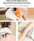 Wireless Neck Shoulder Massager, Soothing Heat, Shiatsu Neck Back Massager Pillow For Neck, Traps, Back Pain, Gifts For Men Women Mom Dad