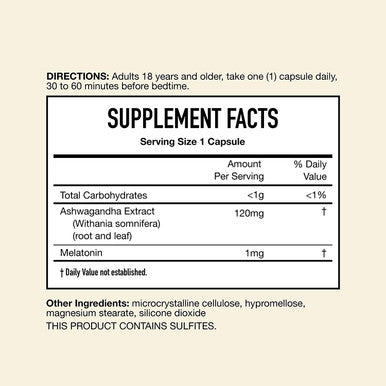 Neuriva Natural Sleep Aid Supplement With Help You Fall Asleep Faster Ashwagandha To Support Restorative Sleep So You Can Wake Up Feeling Refreshed 30Ct Capsules