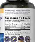 Carlyle Quercetin 500mg Capsules | with 50mg Zinc | 100 Count | Non-GMO and Gluten Supplement