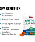 Force Factor AREDS2+ Eye Vitamins with Lutein & Zeaxanthin AREDS 2 Formula to Support Macular Carotenoids Eye Health Supplements for Adults to Support Vision Tropical Punch Flavor 60 Soft Chews