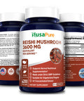 NusaPure Reishi Mushroom Extract 3600 mg Equivalent 200 Veggie Caps (Vegan, Non-GMO & Gluten-Free)
