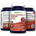 NusaPure Reishi Mushroom Extract 3600 mg Equivalent 200 Veggie Caps (Vegan, Non-GMO & Gluten-Free)