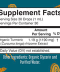 Maryruth Organics Turmeric Curcumin Liquid Drops Sugar | USDA Organic | Organic Turmeric Supplement | Joint Support Supplement | Liver Support | Non-GMO | Gluten | Vegan | 1 Fl Oz