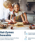 Klaire Labs Vital-Zymes Chewable Digestive Enzymes - Broad Spectrum, DPP-IV Activity Digestive Enzymes - Supports The Breakdown of Proteins, Fats, Carbs, Sugars & Fibers - Gluten (180 Tablets)
