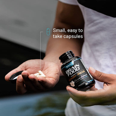 Nootropics Brain Booster Supplement for Memory and Focus Improve Brain Focus Clarity Memory Supplements for Seniors Adults Energy Mood Booster Bacopa Extract Ginkgo Biloba 60 Capsules