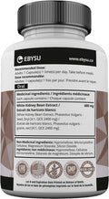 EBYSU White Kidney Bean Extract Supplement - Men and Women - 120 capsules