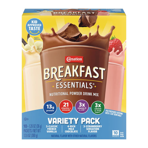 Carnation Breakfast Essentials Complete Nutritional Drink, Strawberry | Strawberry Sensation