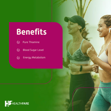 Healthfare Vitamin B1 100Mg | 60 Capsules | Thiamine Supplement | Supports Overall Health | Non-Gmo | Gluten Free (60 Capsules)
