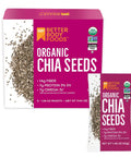 BetterBody Foods Organic Chia Seeds 2 lbs, 32 Oz, with Omega-3, Non-GMO, Gluten Free, Keto Diet Friendly, Vegan, Good Source of Fiber
