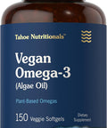 Carlyle Vegan Omega 3 Supplement | 150 Softgels | from Algae Oil | Non-GMO & Gluten | by Tahoe Nutritionals