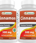 Best Naturals Cinnamon 500 mg 250 Capsules (250 Count (Pack of 2))