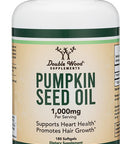Pumpkin Seed Oil for Hair Growth and Bladder Control 1000mg Per Serving 180 Cold Pressed Softgels Manufactured and Tested in The USA by Double Wood Supplements