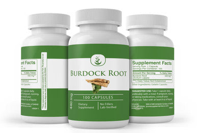 PURE ORIGINAL INGREDIENTS Burdock Root, (100 Capsules) Always Pure, No Additives Or Fillers, Lab Verified