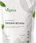 Vegava Natural Vegan BCAAs Unflavoured 400g | Plant-Based Vegan Dietary Supplement | Branch Chain Amino Acids