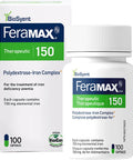 FeraMAX Pd 150 Iron Supplement - Once Daily High Dose Iron Supplement No.1 Recommended Treatment for Iron Deficiency Anemia - 150mg of Elemental Iron per Capsule, 100 Capsules
