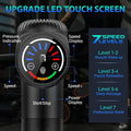Toloco Massage Gun, Deep Tissue Back Massage For Athletes For Pain Relief, Percussion Massager With 10 Massages Heads & Silent Brushless Motor, Black