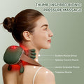 Creacare Bionic Neck Massager With Adjustable Heat Portable Deep Tissue 4D Kneading Electric Shoulder Massager Compact Design With Soft Silicone Massage Heads For Relaxation And Comfort